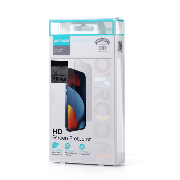 Комплект скрийн протектори от закалено стъкло Joyroom Knight 2.5D FS TG за iPhone 14 Pro, 5бр., (JR-DH06)