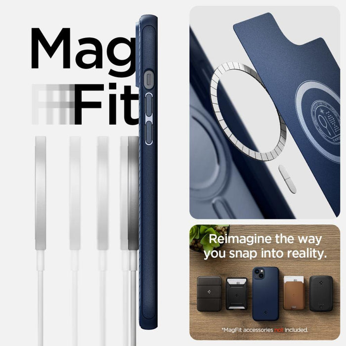 Кейс Spigen MAG ARMOR за iPhone 14 Navy Blue