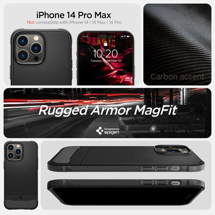 Кейс Spigen RUGGED ARMOR съвместим с MagSafe