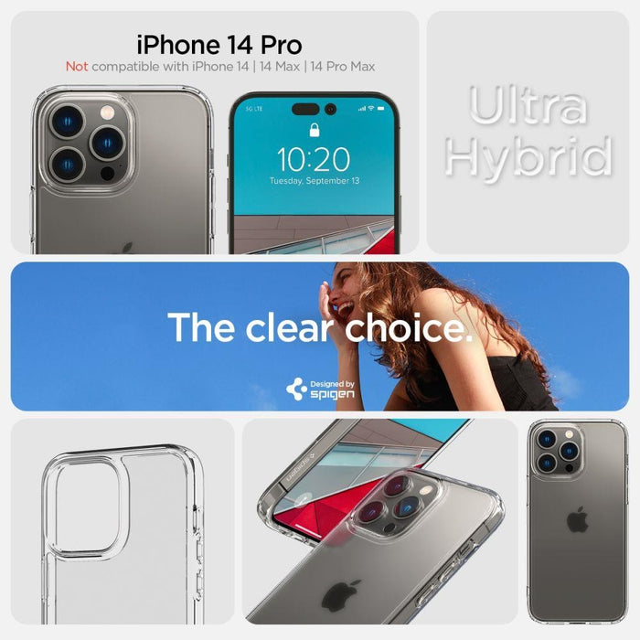 Кейс Spigen ULTRA HYBRID за iPhone 14 Pro FROST CLEAR