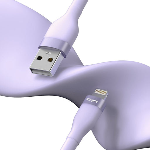 Кабел Ringke USB - А към Lightning 480Mb/s 12W 1.2m Лилав