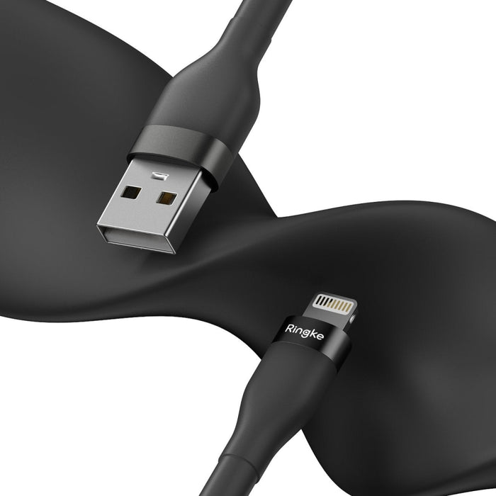 Кабел Ringke USB - А към Lightning 480Mb/s 12W 1.2m Черен