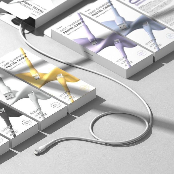 Кабел Ringke, USB-А към Lightning, 480Mb/s, 12W, 2m, Лилав