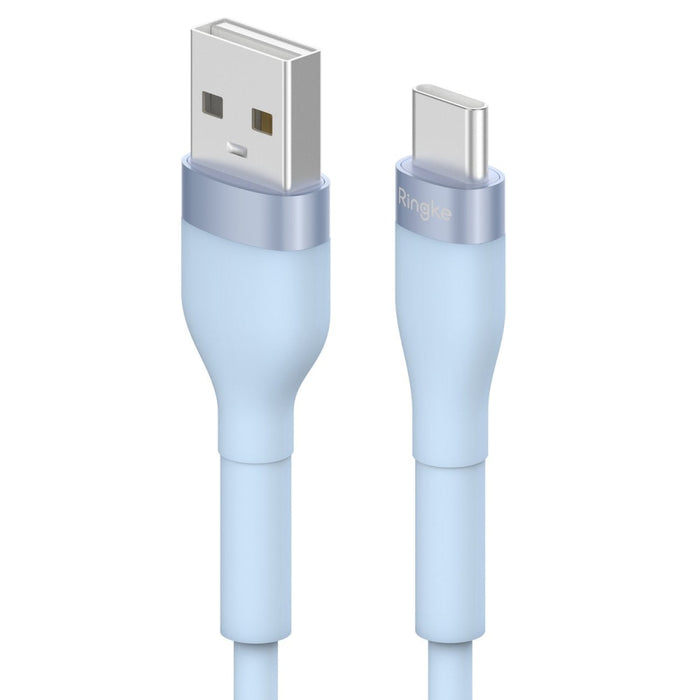 Кабел Ringke, USB-А към USB-C, 480Mb/s, 12W, 2m, Син