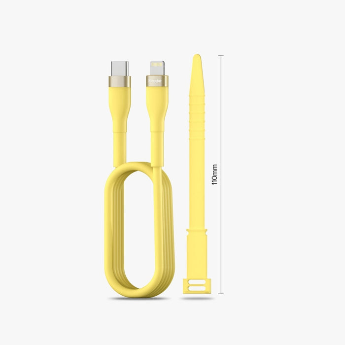 Кабел Ringke, USB-C към Lightning, 480Mb/s, 20W, 1.2m, Черен
