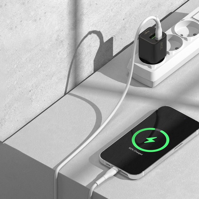 Кабел Ringke, USB-C към Lightning, 480Mb/s, 20W, 1.2m, Черен
