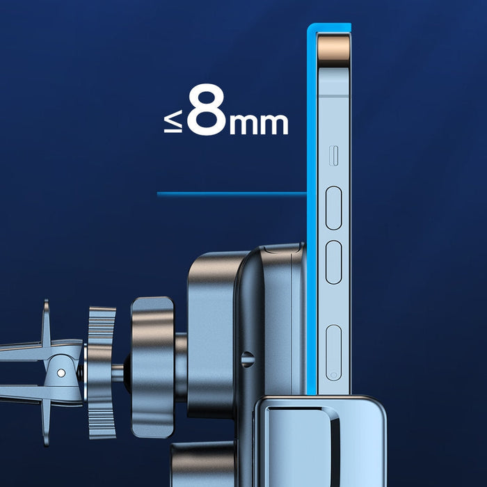 Държач за телефон за кола Joyroom Automatic, с индуктивно зарядно устройство, за вентилационните отвори,15W, Qi, черно, (JR-ZS298 air vent)