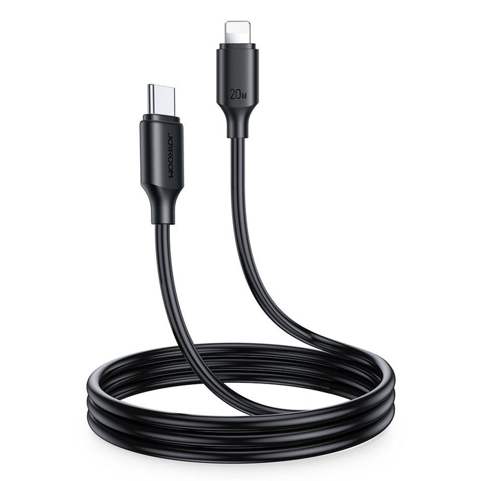 Кабел за зареждане / пренос на данни Joyroom, USB-C към Lightning, 480Mb / s, 20W, 1m, черен, (S-CL020A9)