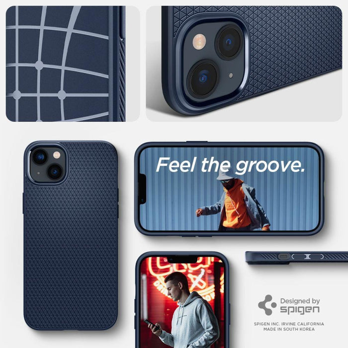 Кейс Spigen LIQUID AIR за iPhone 14 Plus Navy Blue
