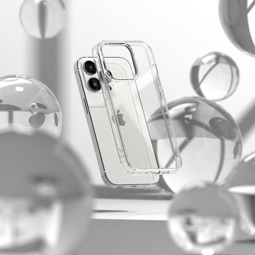 Кейс Ringke Fusion Matte за iPhone 14 Pro с гел рамка сив