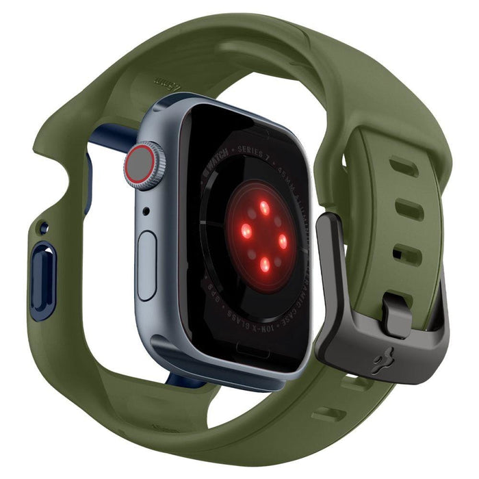 Калъф Spigen Liquid Air Pro за Apple Watch 7/8 (45mm) зелена