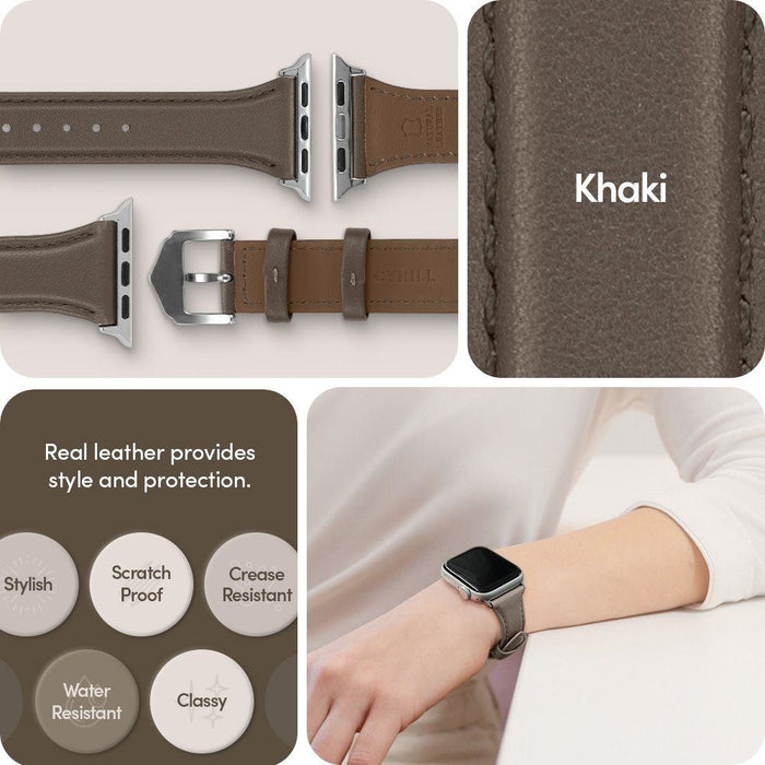 Кожена каишка Spigen Cyrill Kajuk за Apple