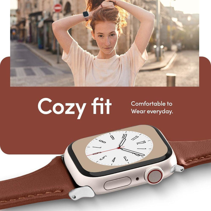 Кожена каишка Spigen Cyrill Kajuk за Apple