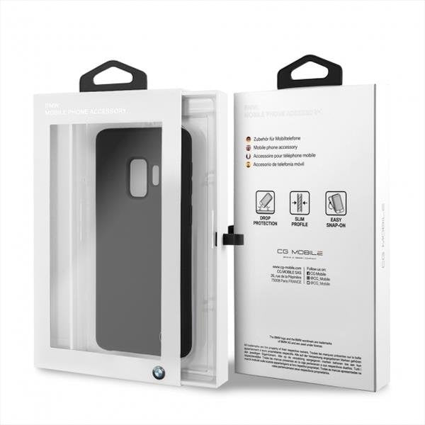Кейс BMW BMHCS9SILBK за Samsung Galaxy S9 черен / твърд