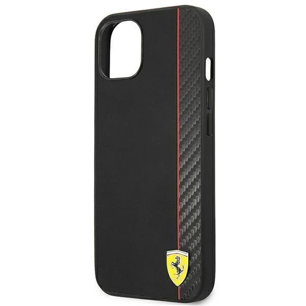 Кейс Ferrari FEHCP14SAXBK за iPhone 14 6.1", черен/черен, твърд, Карбон