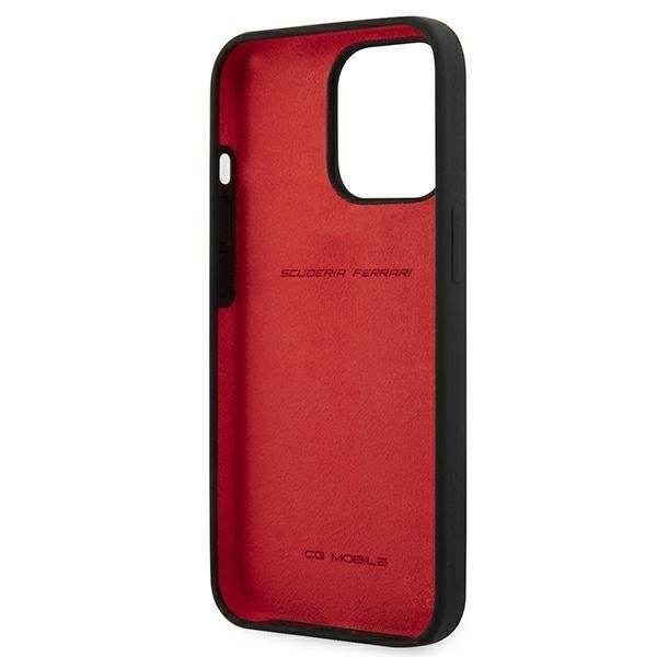 Кейс Ferrari FESSIHCP13LBK за iPhone 13 Pro / 13 6.1", черен/черен, твърд, силиконов
