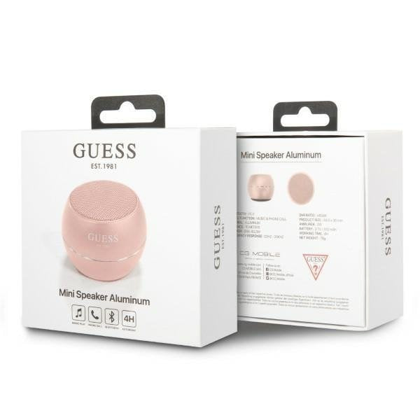 Безжична колонка Guess GUWSALGEP Bluetooth 5.0 300mAh розова