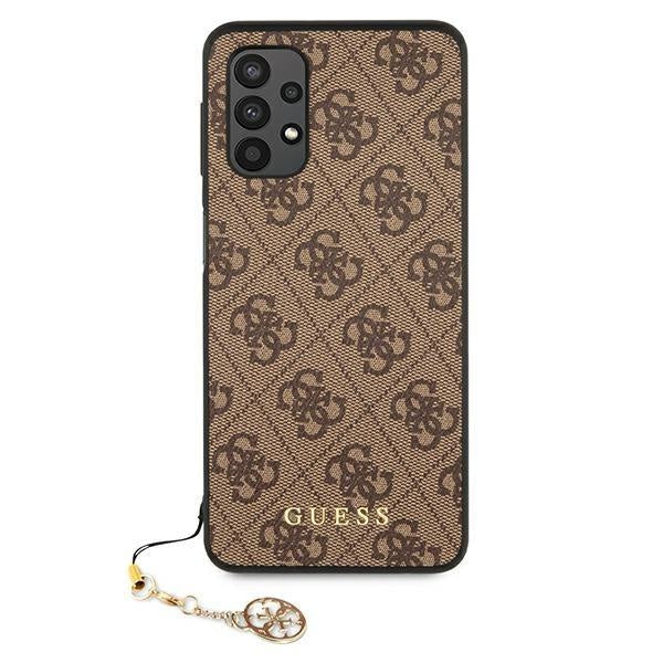 Кейс Guess GUHCA325GF4GBR A325 A32 LTE, кафяв / кафяв, твърд, 4G Charms Collection