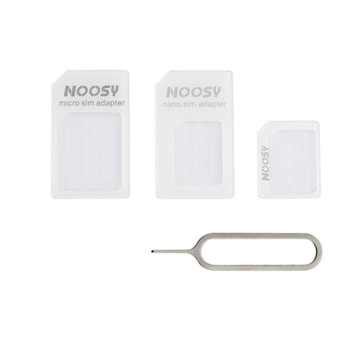 Комплект 3в1 адаптери Nano/Micro/Sim + ключ Noosy Черен