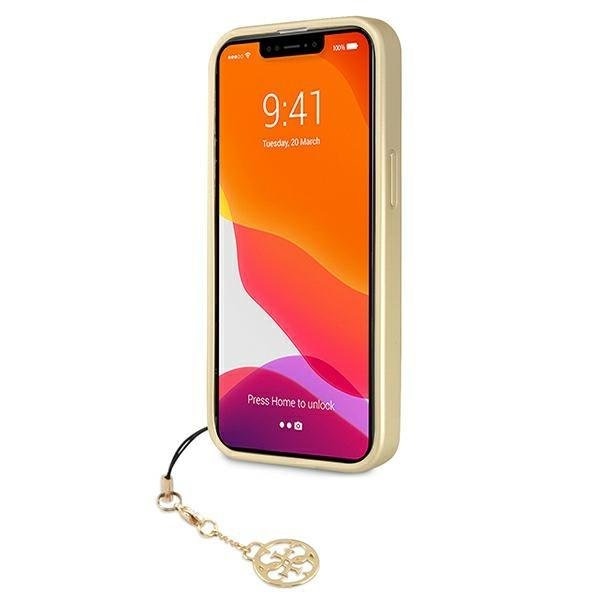Кейс Guess GUHCP13XGF4GBR за iPhone 13 Pro Max 6,7", кафяв / кафяв, твърд, 4G Charms Collection