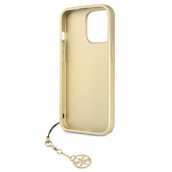 Кейс Guess GUHCP13XGF4GBR за iPhone 13 Pro Max 6,7", кафяв / кафяв, твърд, 4G Charms Collection