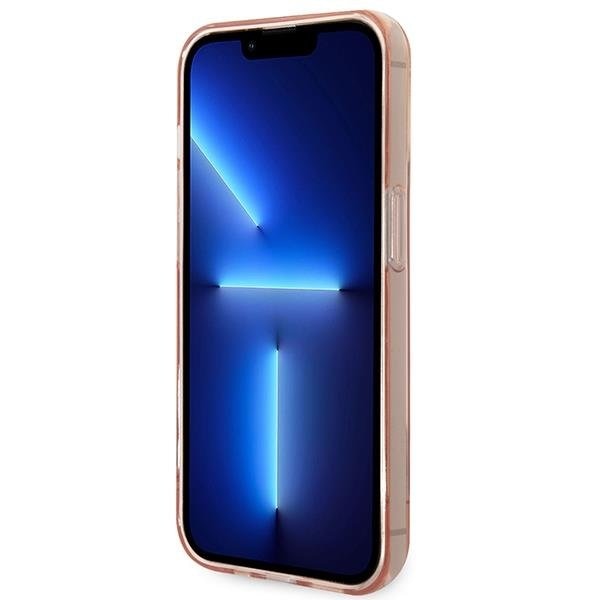 Кейс Guess GUHCP14LHGCOP за iPhone 14 Pro 6.1", розов / розов, твърд, Translucent