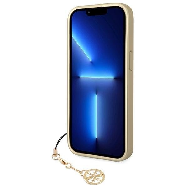 Кейс Guess GUHCP14MGF4GBR за iPhone 14 Plus 6,7", кафяв / кафяв, твърд, 4G Charms Collection