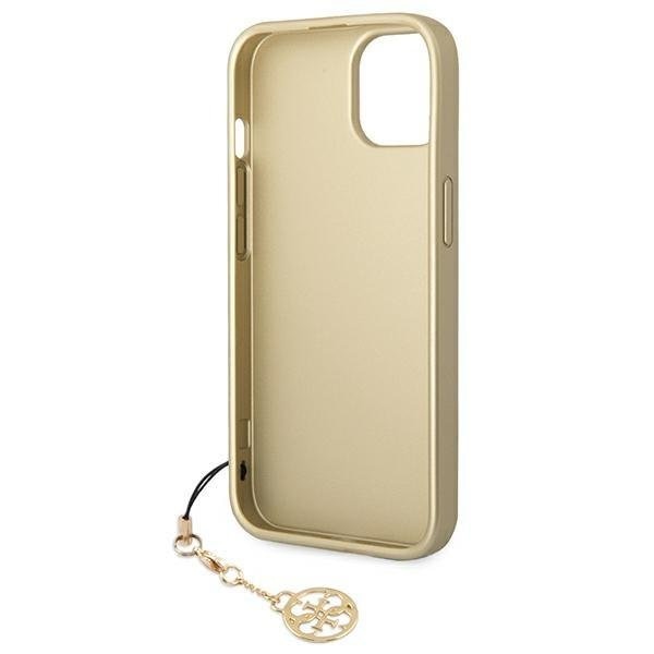 Кейс Guess GUHCP14MGF4GBR за iPhone 14 Plus 6,7", кафяв / кафяв, твърд, 4G Charms Collection