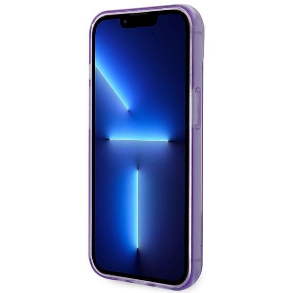 Кейс Guess GUHCP14MHGCOU за iPhone 14 Plus 6.7", лилав / лилав, твърд, Translucent
