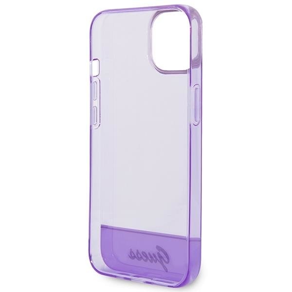 Кейс Guess GUHCP14MHGCOU за iPhone 14 Plus 6.7", лилав / лилав, твърд, Translucent