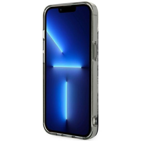 Кейс Guess GUHCP14MHGPLHG за iPhone 14 Plus 6.7", сив / сив, твърд, Porcelain Collection