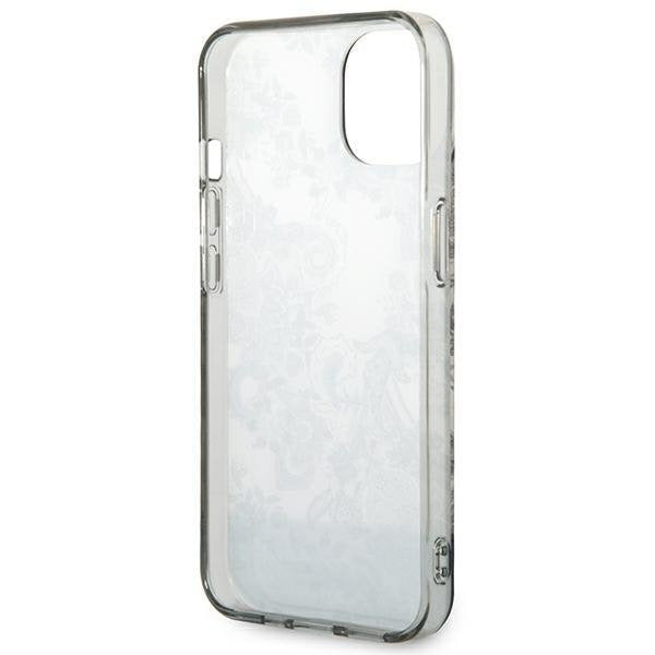 Кейс Guess GUHCP14MHGPLHG за iPhone 14 Plus 6.7", сив / сив, твърд, Porcelain Collection