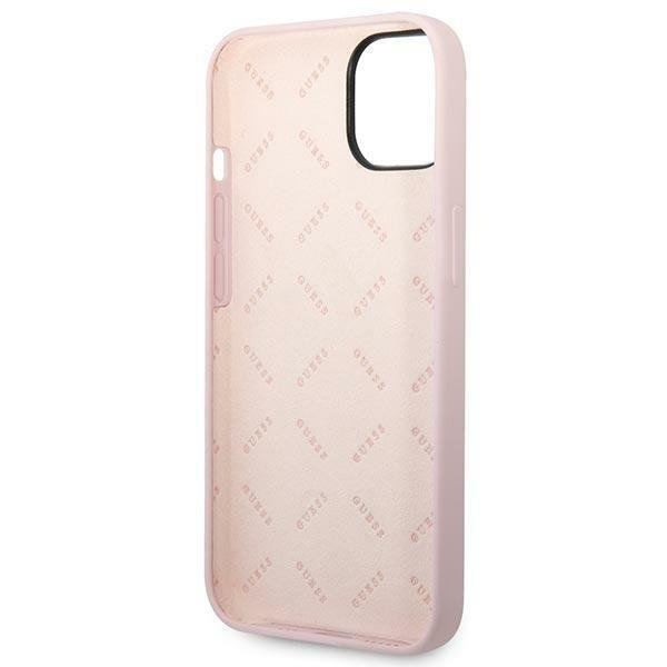 Кейс Guess GUHCP14MSLTGU за iPhone 14 Plus 6.7", лилав / лилав, твърд, Silicone Triangle