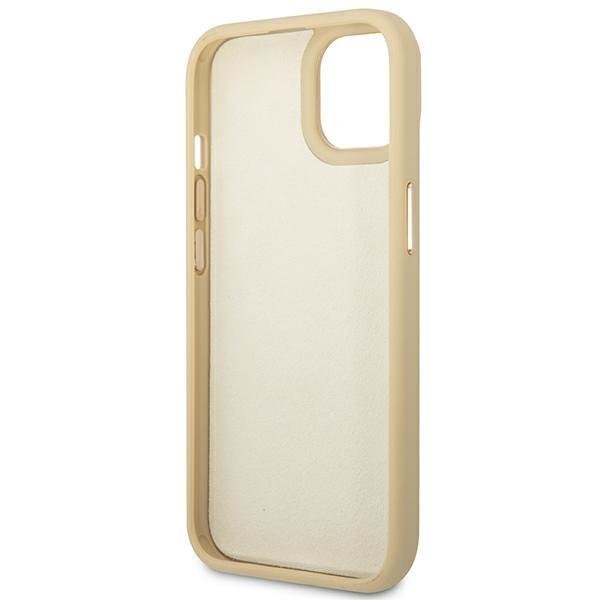 Кейс Guess GUHCP14SHGCRHD за iPhone 14 6.1", златен / златен, твърд, Croco Collection