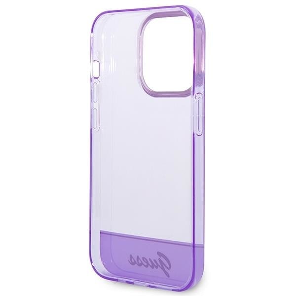 Кейс Guess GUHCP14XHGCOU за iPhone 14 Pro Max 6.7", лилав / лилав, твърд, Translucent