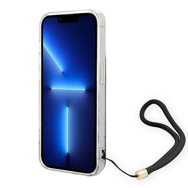 Кейс Guess GUOHCP14XH4STW за iPhone 14 Pro Max 6.7", кафяв / кафяв, твърд, 4G Print Strap