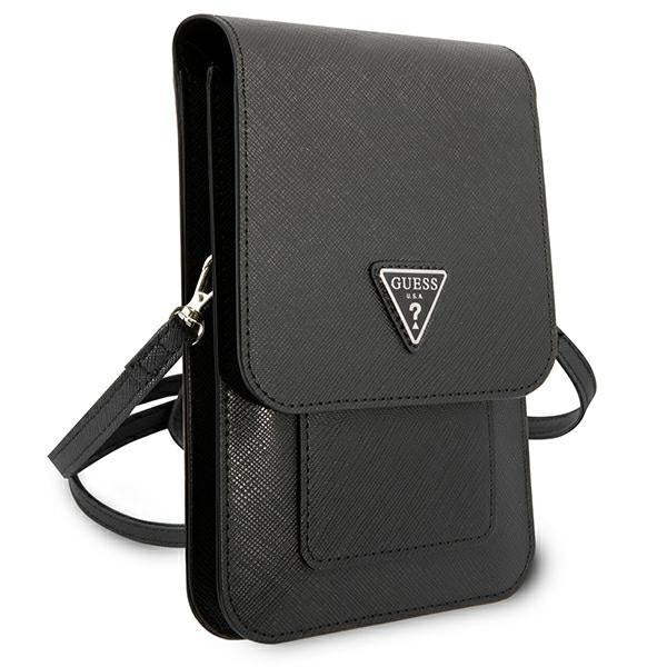 Чанта Guess GUWBSATMBK черна Saffiano Triangle