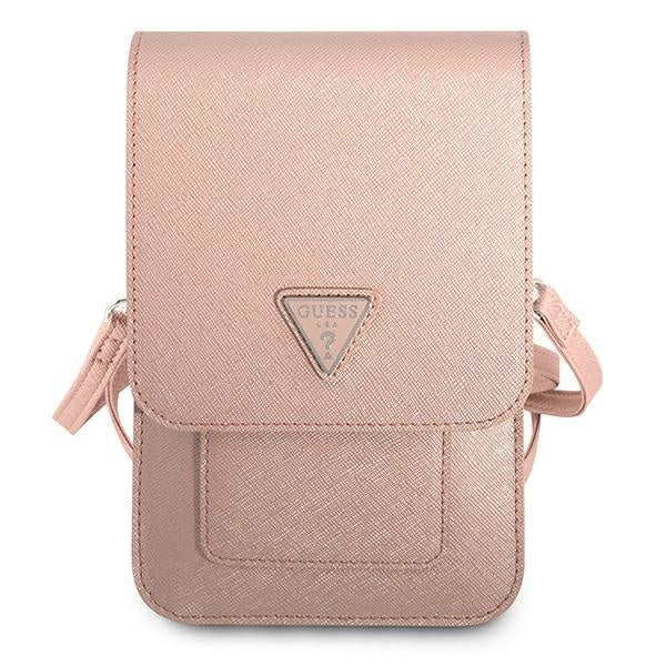 Чанта Guess GUWBSATMPI, розова, Saffiano Triangle