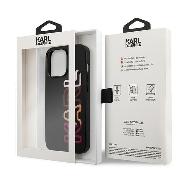 Кейс Karl Lagerfeld KLHCP13LPCOBK за iPhone 13 Pro / 13 6,1", черен / черен, твърд, Multipink Brand