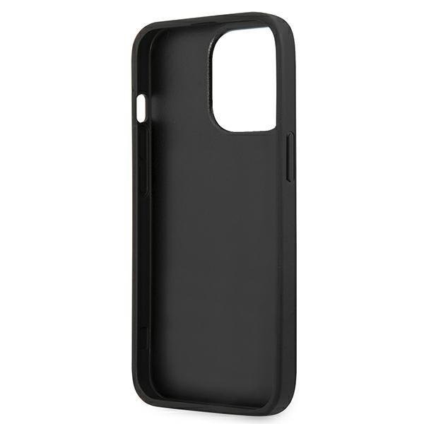 Кейс Karl Lagerfeld KLHCP13LPCUSKCBK за iPhone 13 Pro / 13 6,1", черен / черен, твърд, Ikonik Karl & Choupette