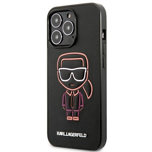 Кейс Karl Lagerfeld KLHCP13LTUOK за iPhone 13 Pro 6,1" wielokolorowy/multicolor, твърд, Karl Ikonik Outline