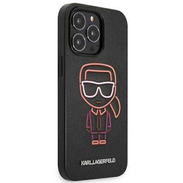 Кейс Karl Lagerfeld KLHCP13LTUOK за iPhone 13 Pro 6,1" wielokolorowy/multicolor, твърд, Karl Ikonik Outline