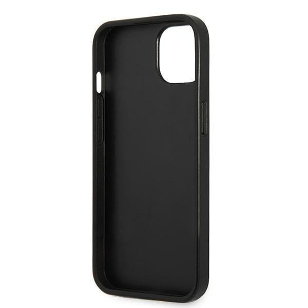 Кейс Karl Lagerfeld KLHCP13MMNMP1K за iPhone 13 6,1", твърд, черен / черен, Monogram Plaque