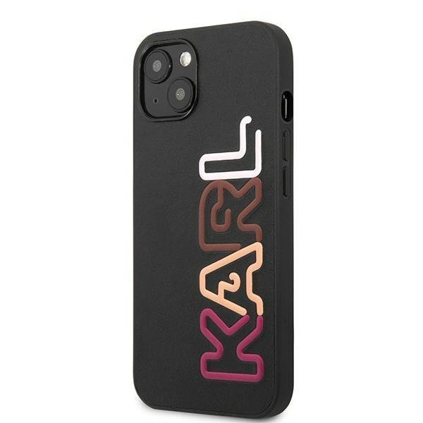 Кейс Karl Lagerfeld KLHCP13SPCOBK за iPhone 13 mini 5.4", черен / черен, твърд, Multipink Brand