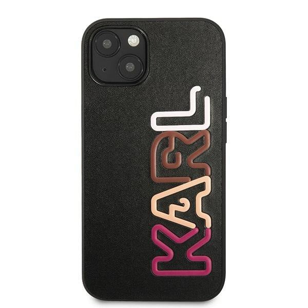 Кейс Karl Lagerfeld KLHCP13SPCOBK за iPhone 13 mini 5.4", черен / черен, твърд, Multipink Brand