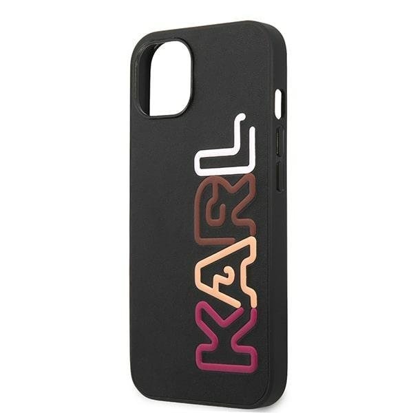 Кейс Karl Lagerfeld KLHCP13SPCOBK за iPhone 13 mini 5.4", черен / черен, твърд, Multipink Brand