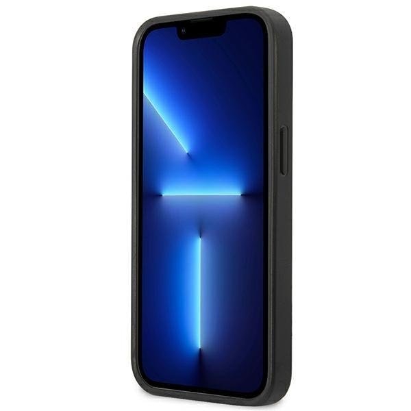 Кейс Karl Lagerfeld KLHCP13SSFMP2DG за iPhone 13 mini 5,4", твърд, сребърен / сребърен, Saffiano Plaque