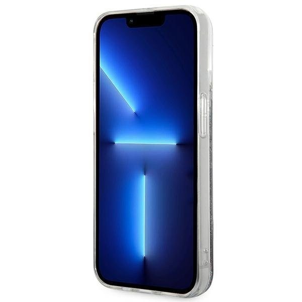 Кейс Karl Lagerfeld KLHCP14LLMNMK за iPhone 14 Pro 6.1", твърд, черен / черен, Liquid Glitter Monogram