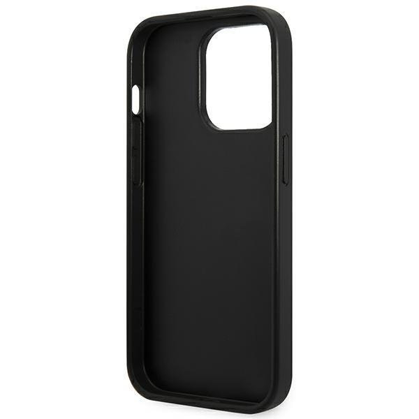 Кейс Karl Lagerfeld KLHCP14LSAKLHPG за iPhone 14 Pro 6.1", твърд, сив / сив, Saffiano Mono Metal Logo