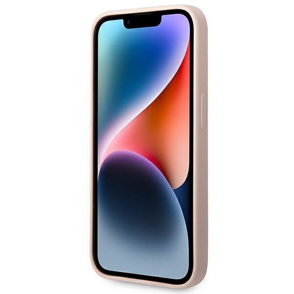 Кейс Karl Lagerfeld KLHCP14LSLCTPI за iPhone 14 Pro 6.1", твърд, светлорозов / светлорозов Silicone Choupette Body